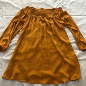 Yellow Off Shoulder Dress - NWOT